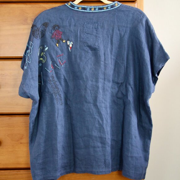 Johnny Was Linen Shirt - Picture 10 of 16